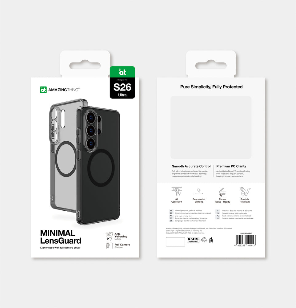 AmazingThing Minimal Mag Lens Case for Samsung Galaxy S26 Ultra - Black_8