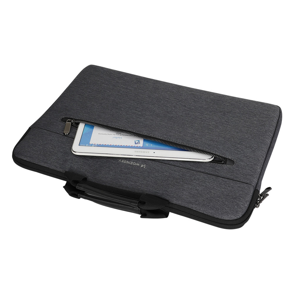 Wozinsky WTL-15 15.6" Laptop Bag with Handle and Metal Zipper - Gray_4
