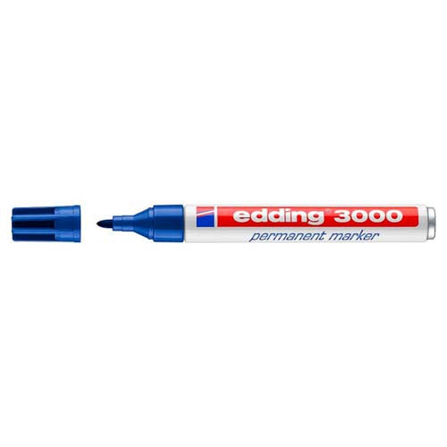 MARCADOR PERMANENTE PUNTA REDONDA 1.5-3MM 3000 AZUL EDDING 3000-03_0