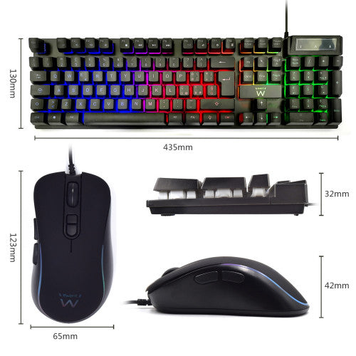 Ewent PL3201 teclado USB QWERTY Español Negro_2