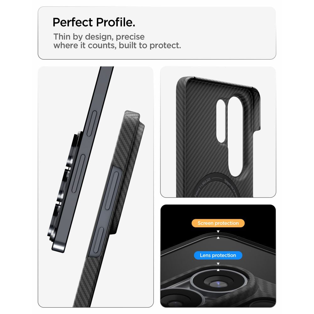 Hard Case Spigen Air Skin with MagSafe for Samsung Galaxy S26 Ultra S948, Black ACS11029 _13