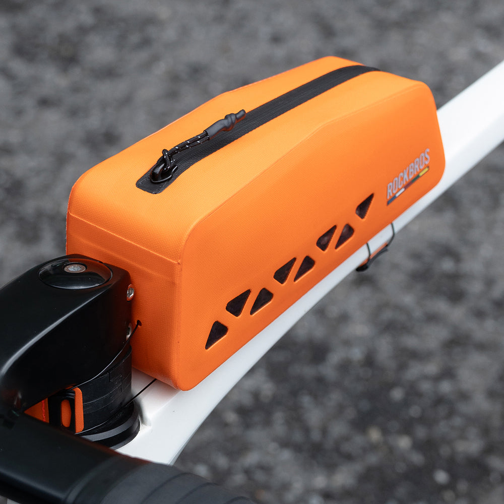 Rockbros ROAD TO SKY AS-142 Waterproof Frame Bag 1L - Orange_4