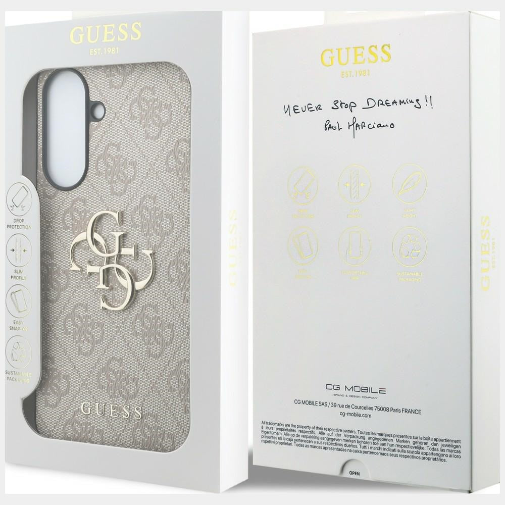 Etui Guess Leather 4G Metal Logo na Samsung Galaxy A37 5G - różowe_7