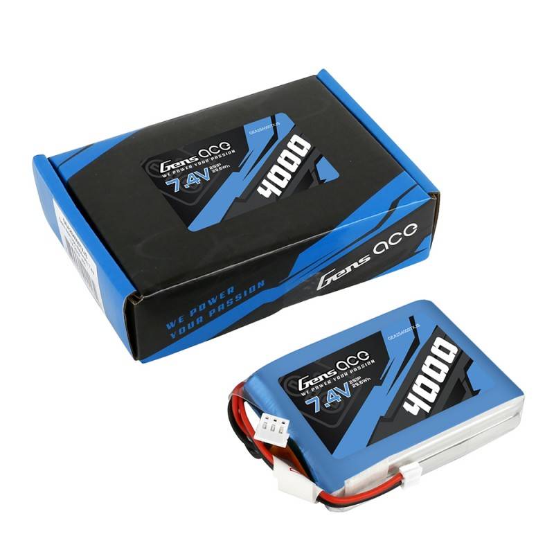 Gens Ace 4000mAh 7.4V 1C LiPo battery_4