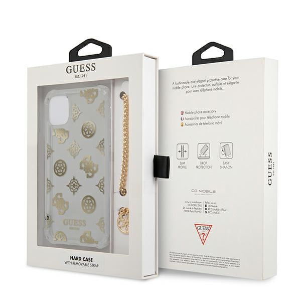 Etui Guess Peony Chain Collection na iPhone 11 Pro - złote_7