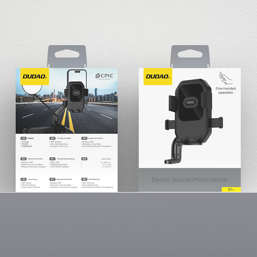 Dudao F7+ holder for bike, motorcycle, scooter - black_7