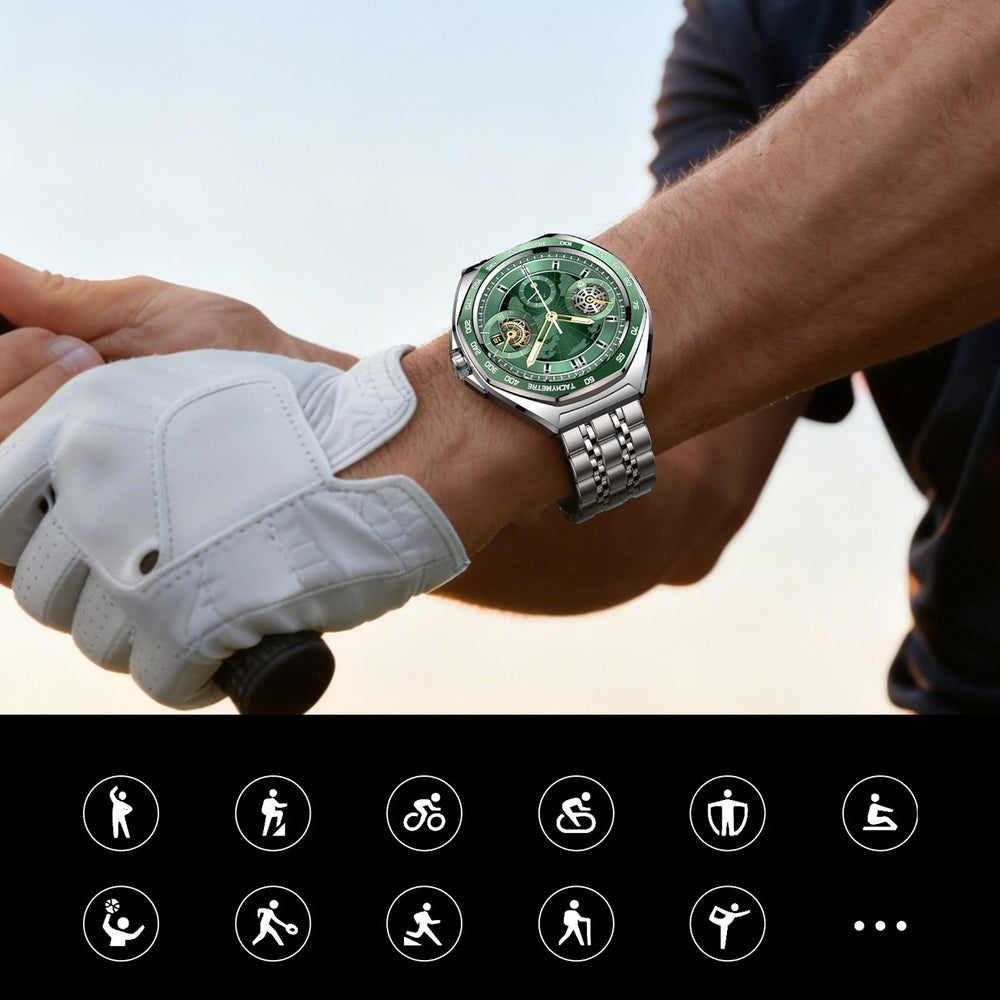 Joyroom Venture Series JR-FV2 Pro AMOLED 1.43" 5 ATM Smartwatch with Call Function - Silver_12