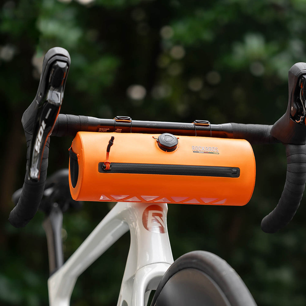 Rockbros AS-143 ROAD TO SKY handlebar bicycle bag, waterproof, 2 l - orange_3