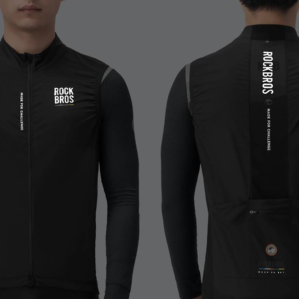 Rockbros TLMJ003-01 ROAD TO SKY men's lightweight breathable cycling vest L - black_7