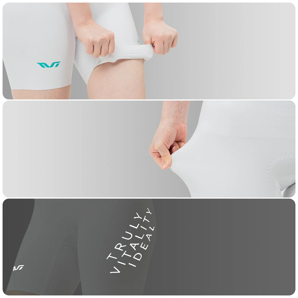 Rockbros YDDK017-1 TVI Women's Cycling Shorts with Bib and Pad Size L - White_6