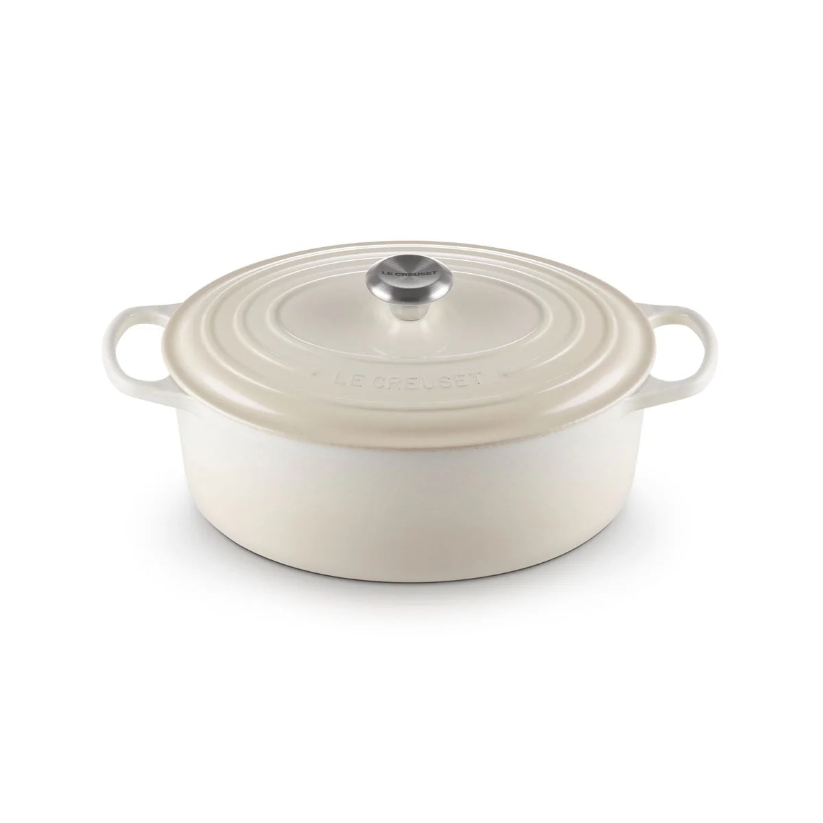 Le Creuset Signature Roaster Oval 31cm Meringue / Versatilidade e Estilo em Cozinha