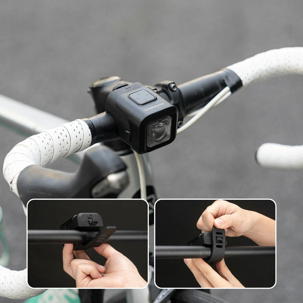 Rockbros SKL01 Front Bike Light 450 lm with 120 dB USB-C Bike Bell - Black_4