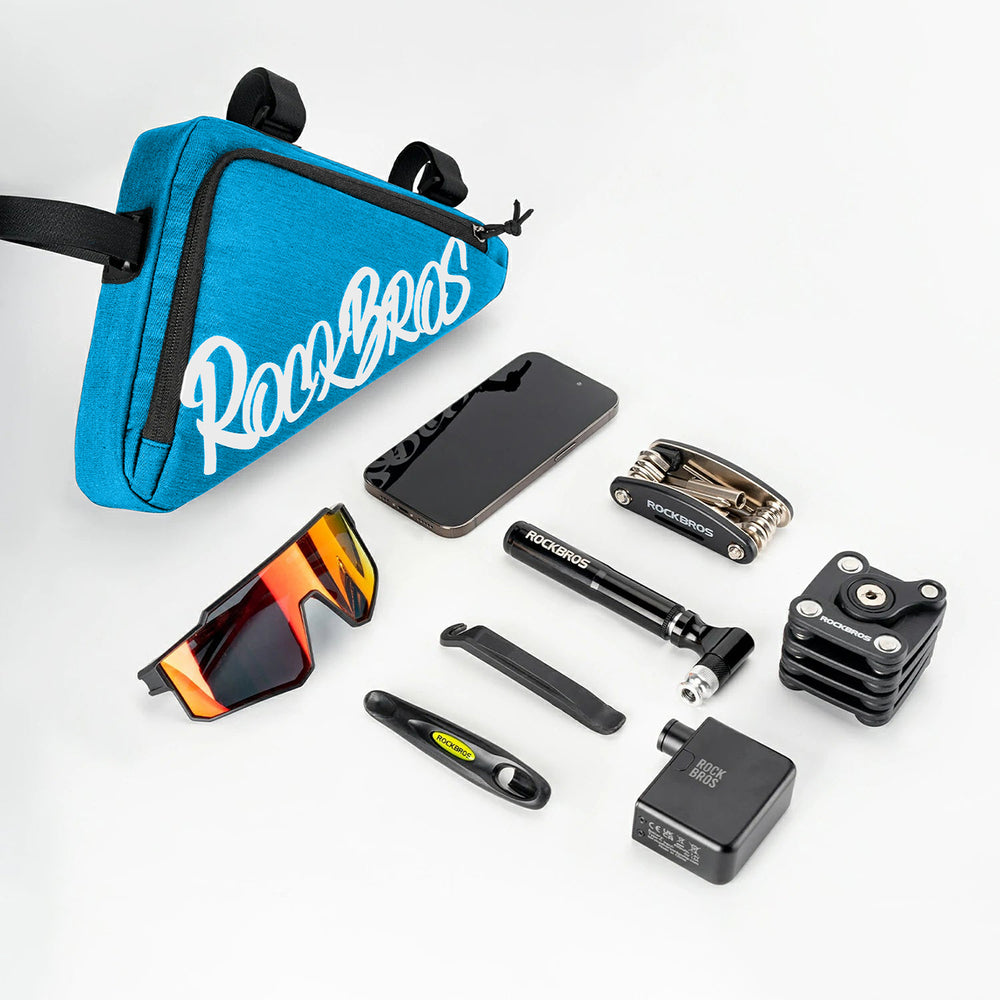 Rockbros G002 Flash Journey Triangle Frame Bike Bag 1.4L - Blue_4