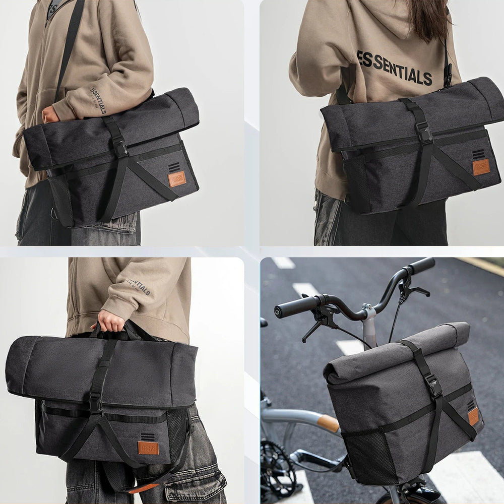 Rockbros H48 Multifunctional Handlebar Bicycle Bag - Gray_7