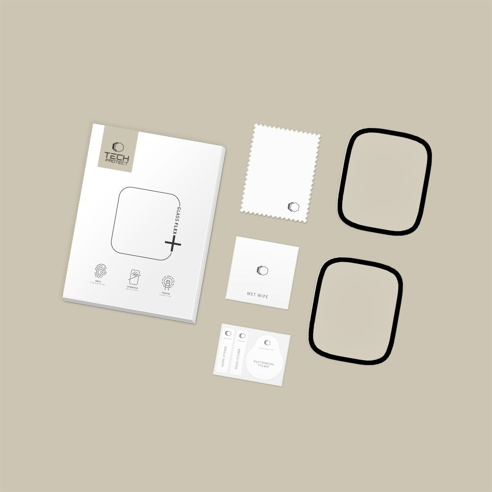 SZKŁO HYBRYDOWE TECH-PROTECT GLASS FLEX+ 2-PACK XIAOMI REDMI WATCH 6 BLACK_4