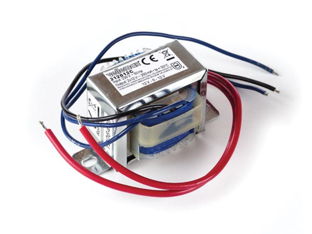 TRANSFORMADOR DE QUADRO ABERTO 6 VA 2 x 12 V~ 250 mA máx._0