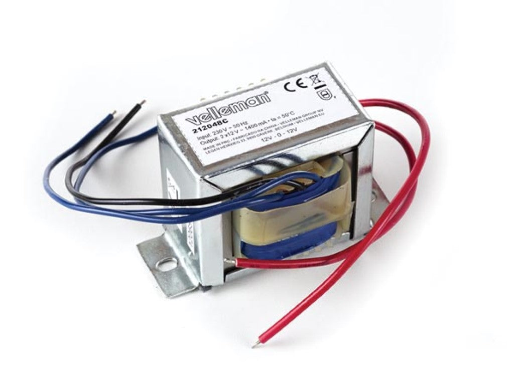 TRANSFORMADOR DE QUADRO ABERTO 34 VA 2 x 12 V~ 1400 mA máx._0