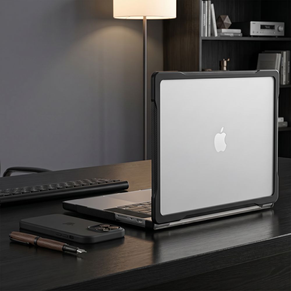 Tech-Protect Velar Case for MacBook Pro 16" 2021 / 2023 / 2025 / 2026 - Transparent Black_8