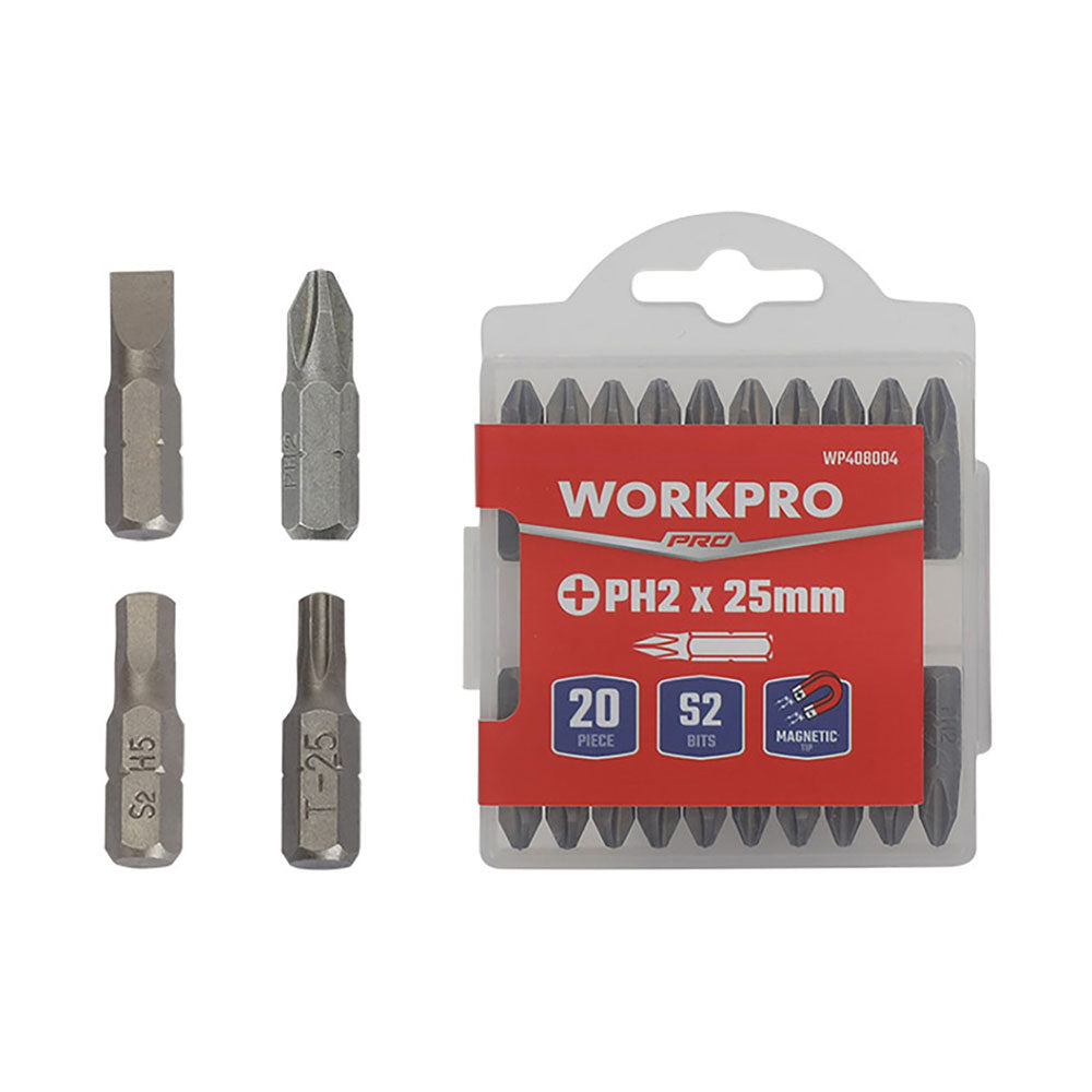 Bits magnéticos h6 x 25 mm, conjunto de 20 peças_0