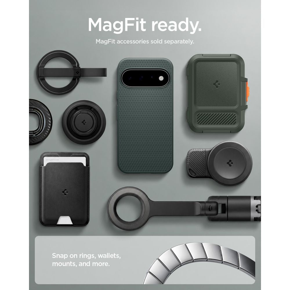 Spigen Liquid Air Mag MagSafe Case for Google Pixel 11 - Dark Green_10