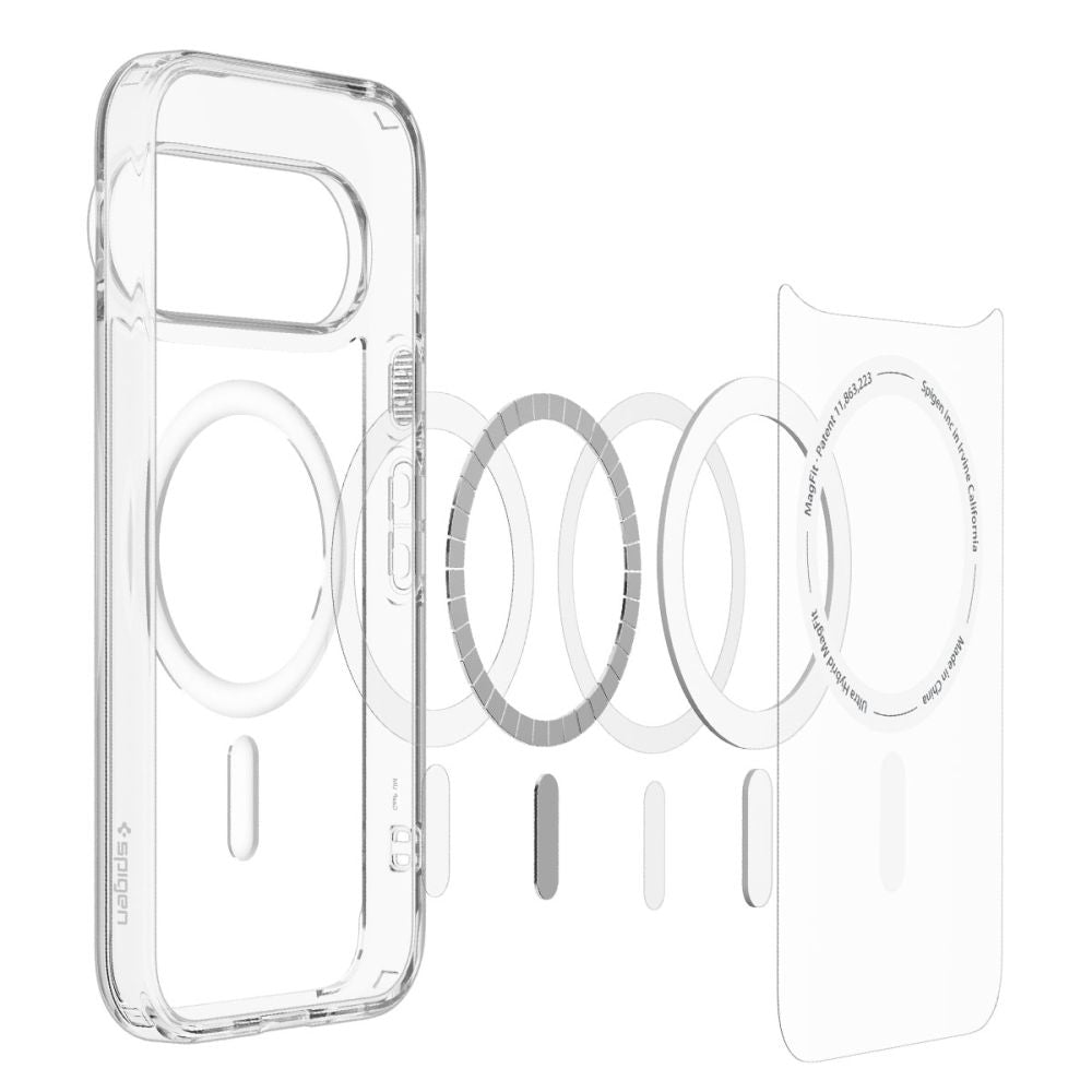 Hard Case Spigen Ultra Hybrid com MagSafe / Clear White / ACS11451_5