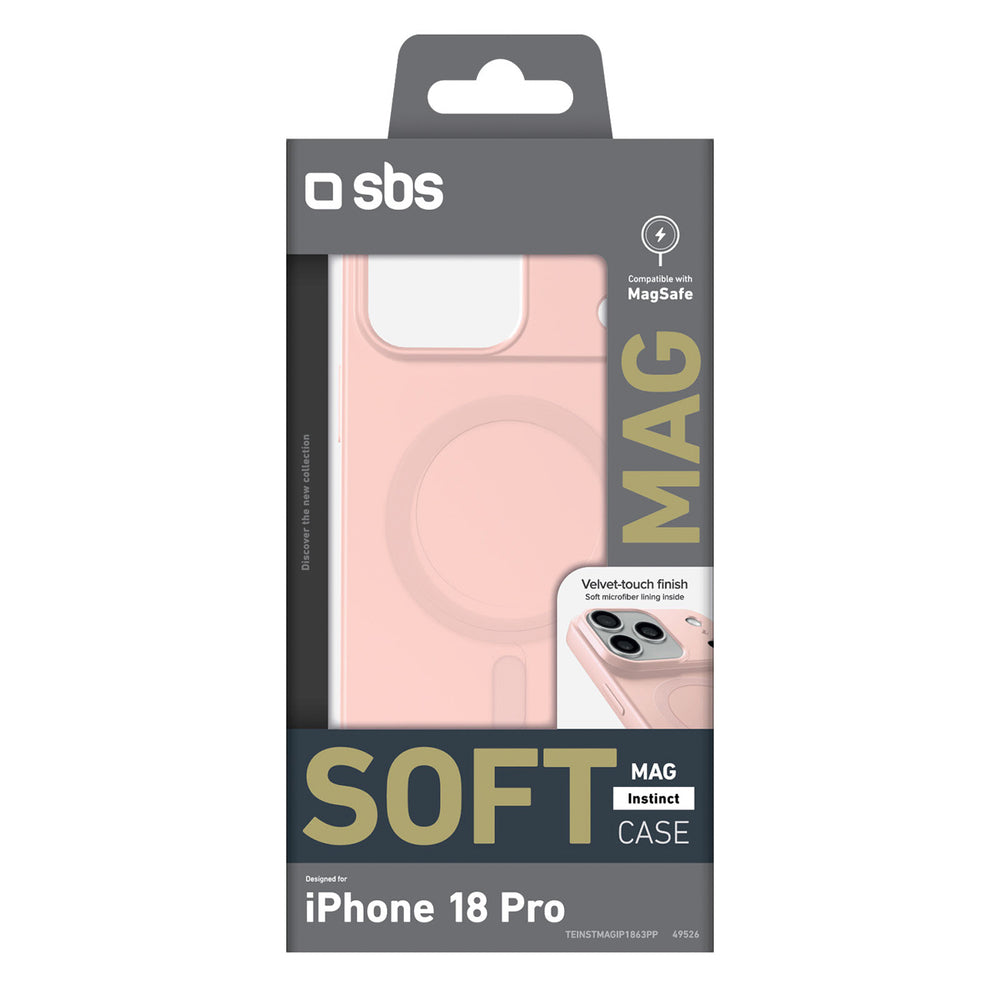 SBS Instinct Mag Case for iPhone 18 Pro / 17 Pro Compatible with MagSafe - Pink_1