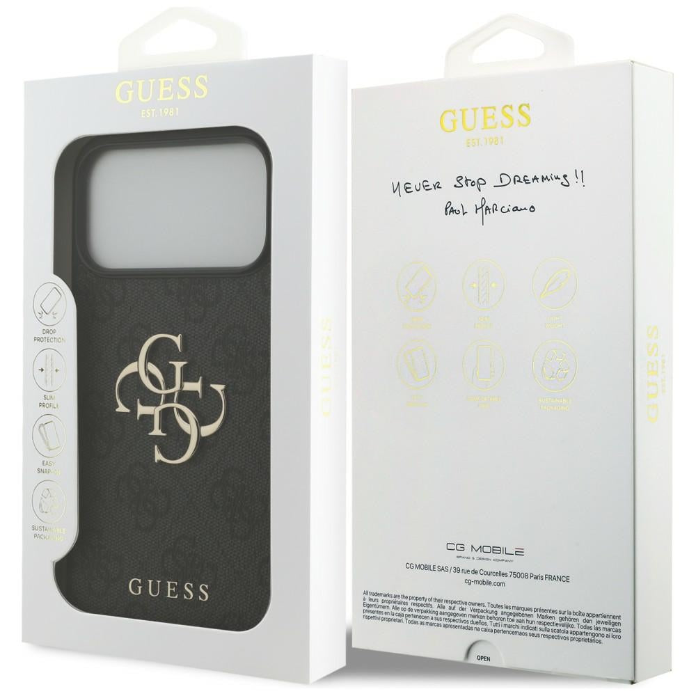Guess 4G Big Logo Case for iPhone 17 Pro Max / 18 Pro Max - Black_7