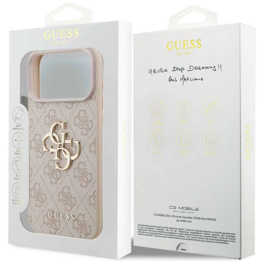 Guess 4G Big Logo Case for iPhone 17 Pro Max / 18 Pro Max - Pink_7