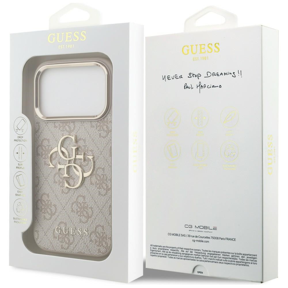 Guess 4G Big 4G Classic Logo Case for iPhone 17 Pro / 18 Pro - Rose Gold_7