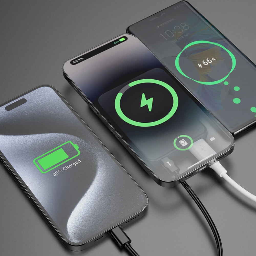 Powerbank magnetyczny Dudao K14S+ 10000mAh 22.5W USB-A + USB-C kompatybilny z MagSafe z podstawką - czarny_4