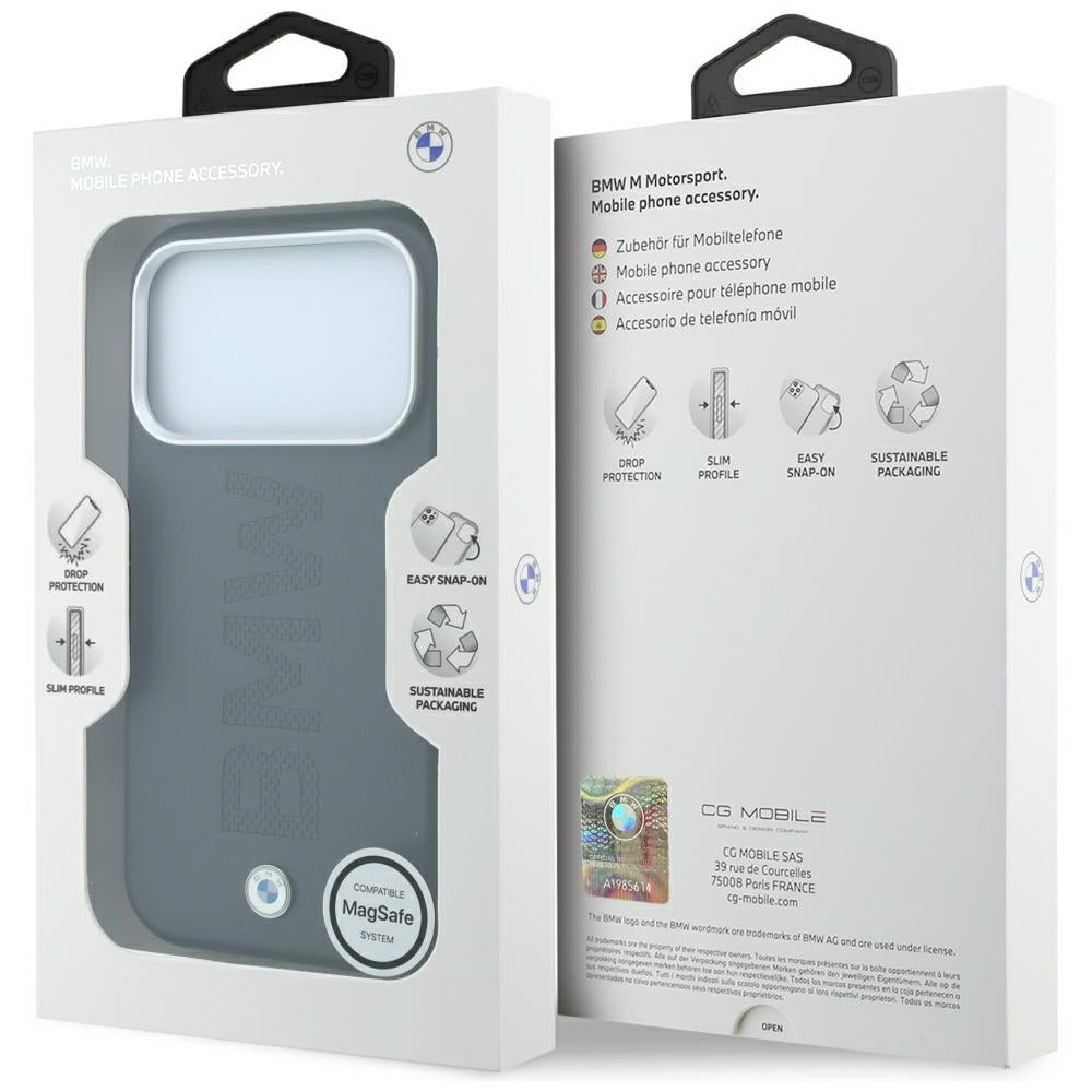 BMW Sign Centered Deboss MagSafe Case for iPhone 17 Pro / 18 Pro - Gray_7