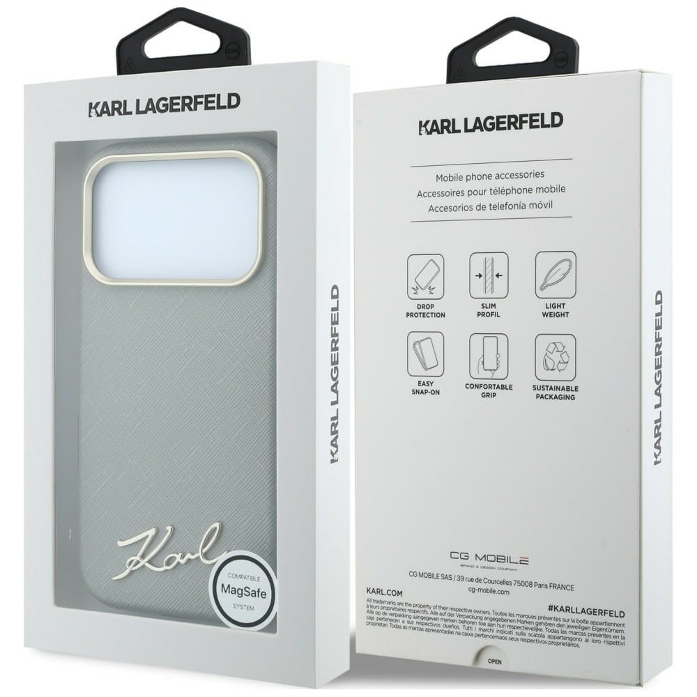 Capa Dura Karl Lagerfeld / Saffiano Beige / MagSafe para Apple iPhone 18 Pro Max / 17 Pro Max / 3666339658892_7