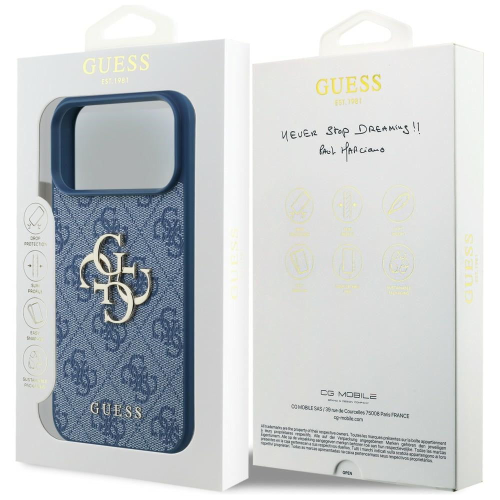Guess 4G Big Logo Case for iPhone 17 Pro Max / 18 Pro Max - Blue_7