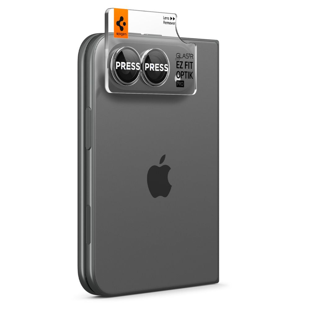 Spigen Optik Pro GLAS.TR EZ FIT 2-Pack Tempered Glass Camera Screen Protector for iPhone Duo - White_5