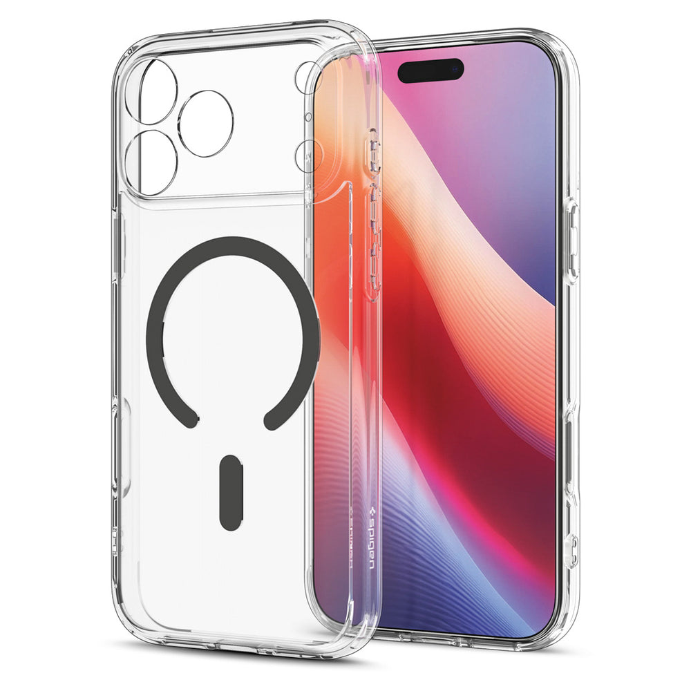 Hard Case Spigen Ultra Hybrid with MagSafe for Apple iPhone 18 Pro / 17 Pro, Clear Graphite ACS12156_13