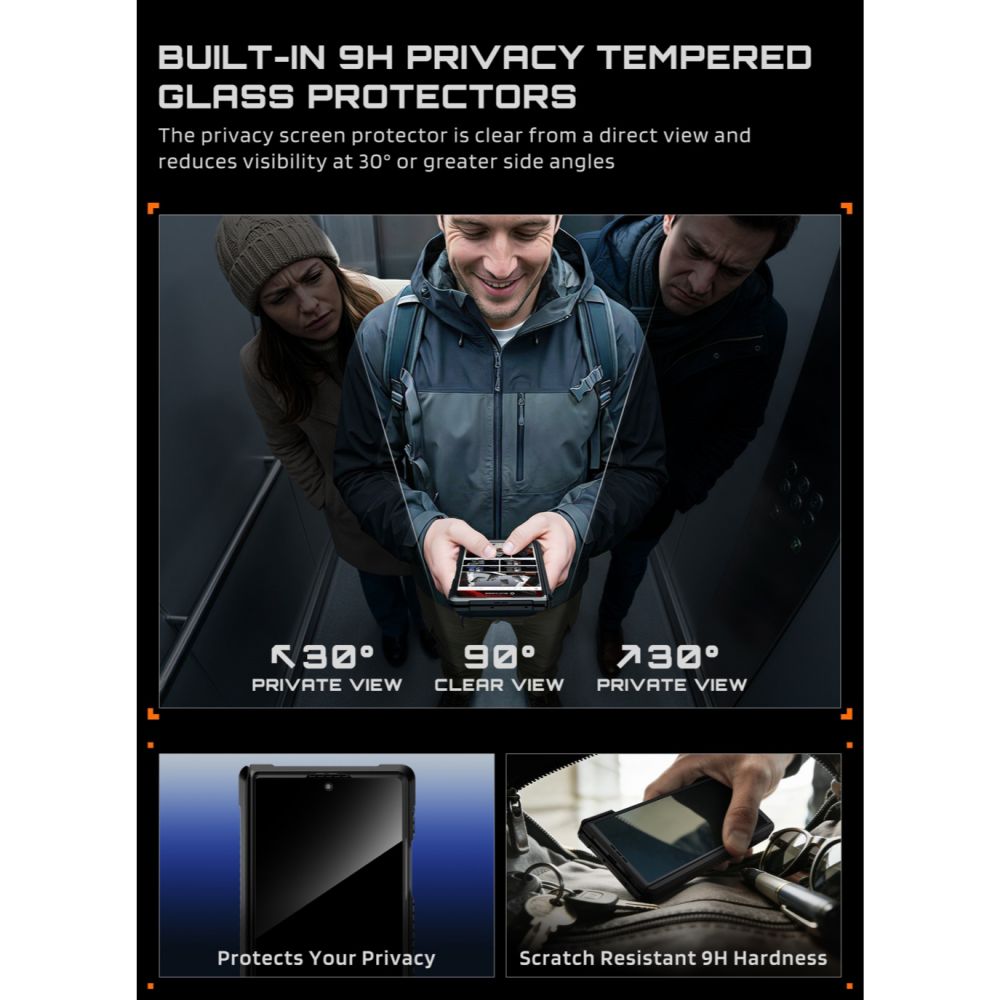 Supcase UB Grip Mag MagSafe Privacy Case for Samsung Galaxy Z Fold 8 - Black_10
