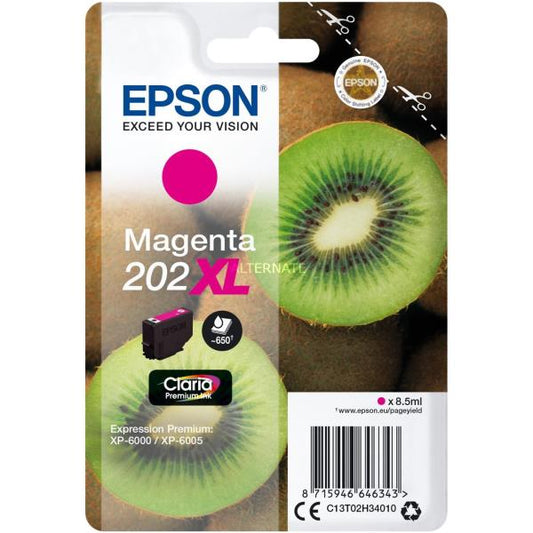 KIWI 202 NCHIOSTRI CLARIA  PREMIUM, 202XL, KIWI, CONFEZIONE SINGOLA, 1 X       8,5 ML MAGENTA, EL_0