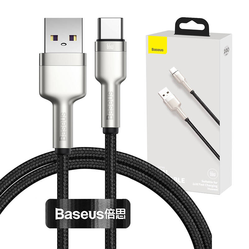 USB cable for USB-C Baseus Cafule, 66W, 1m (black)_0