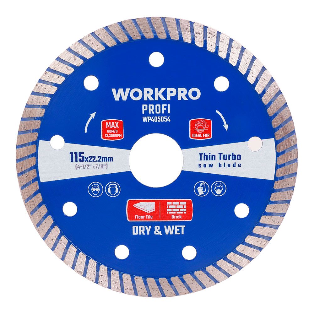 Disco diamantado turbo ultrafino, profi, ø115 x 10 x 22,2 mm_0