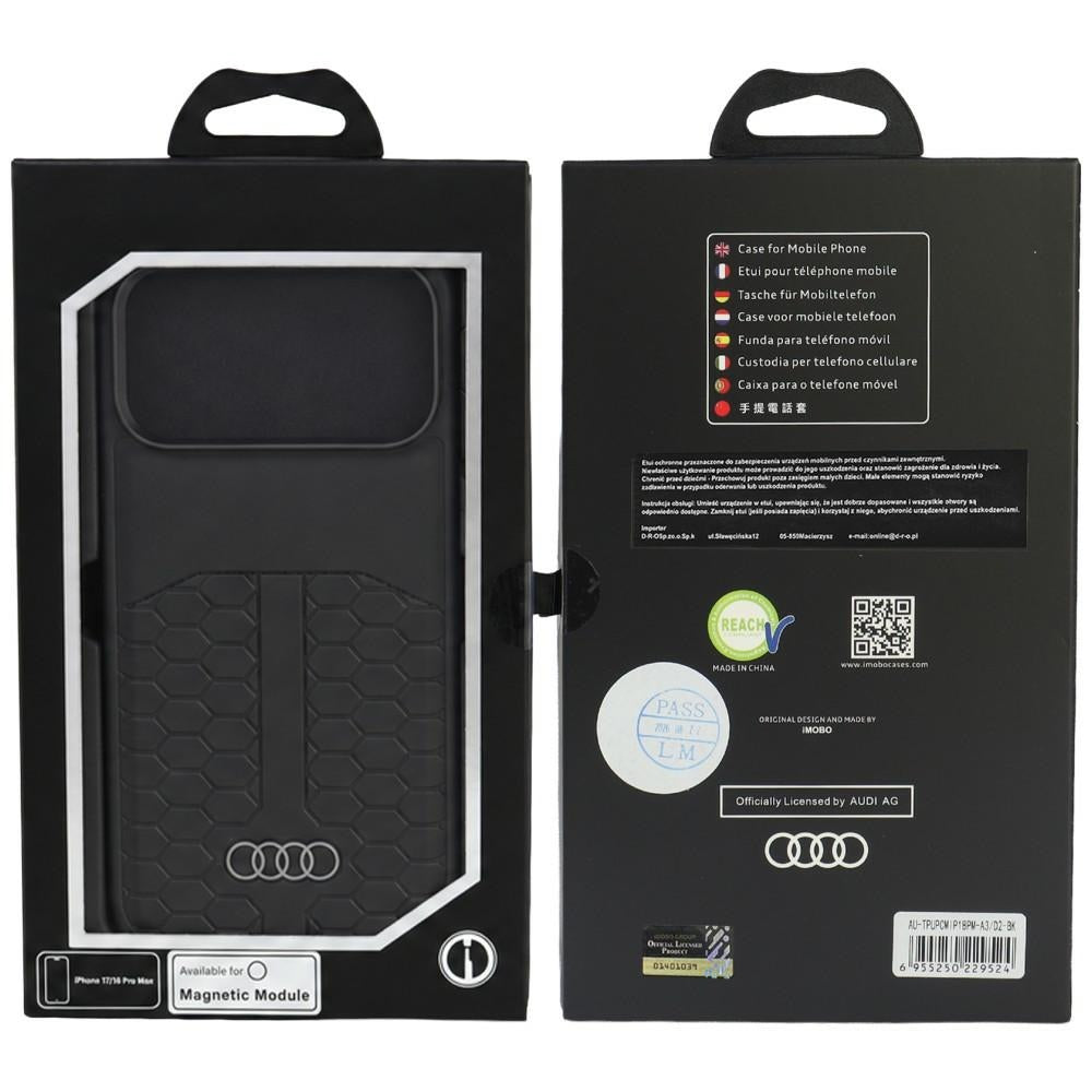 Audi Leather Case MagSafe for iPhone 18 Pro Max / 17 Pro Max - Black_4