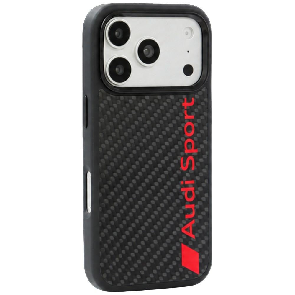 Audi R8 Carbon Fiber MagSafe Case for iPhone 18 Pro / 17 Pro - Black_2