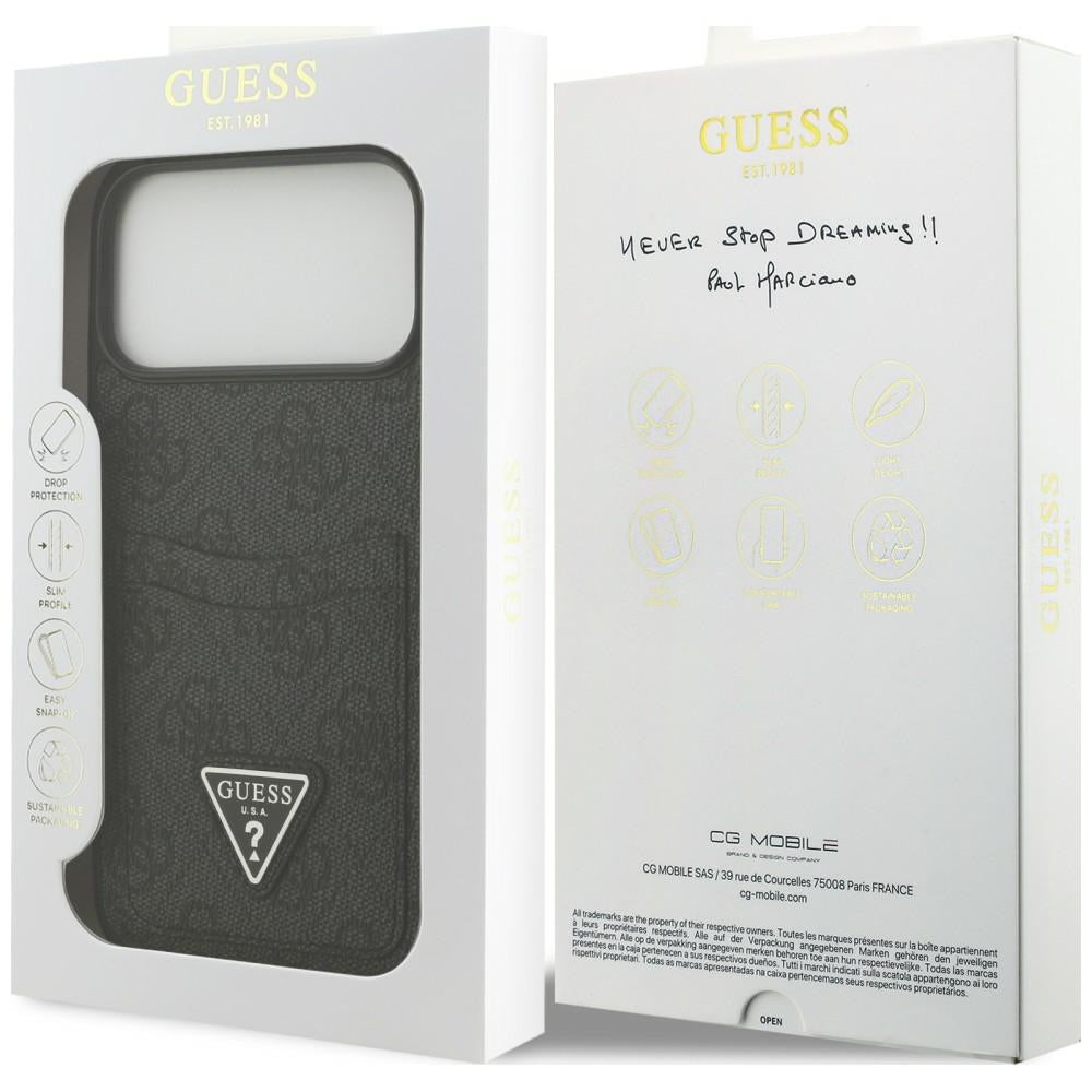 Etui Guess 4G nauble Card Triange na iPhone 18 Pro Max / 17 Pro Max - czarne_7