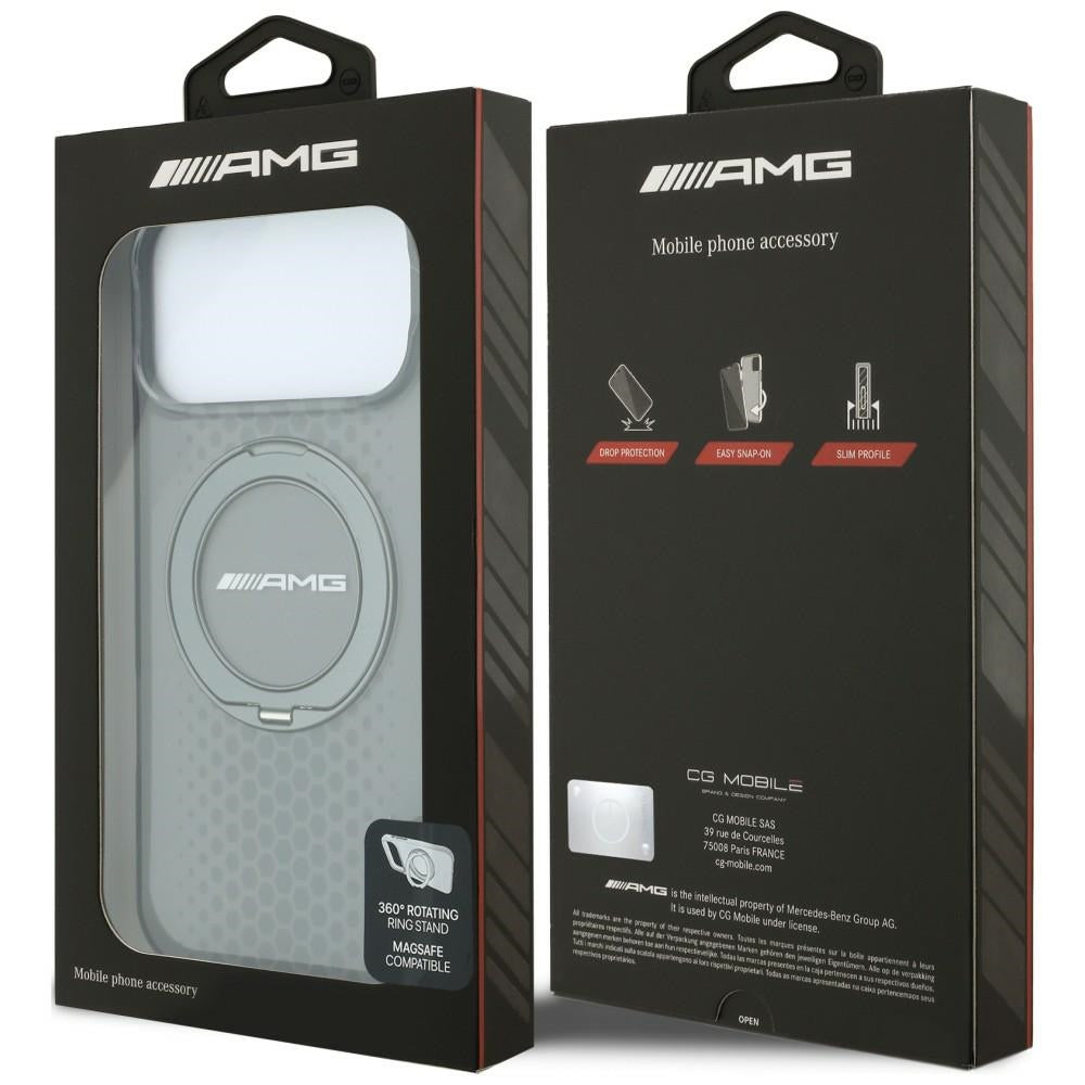 Mercedes AMG IML Double Layer Urban Line Case with Ring Stand MagSafe for iPhone 18 Pro Max / 17 Pro Max - Gray_7