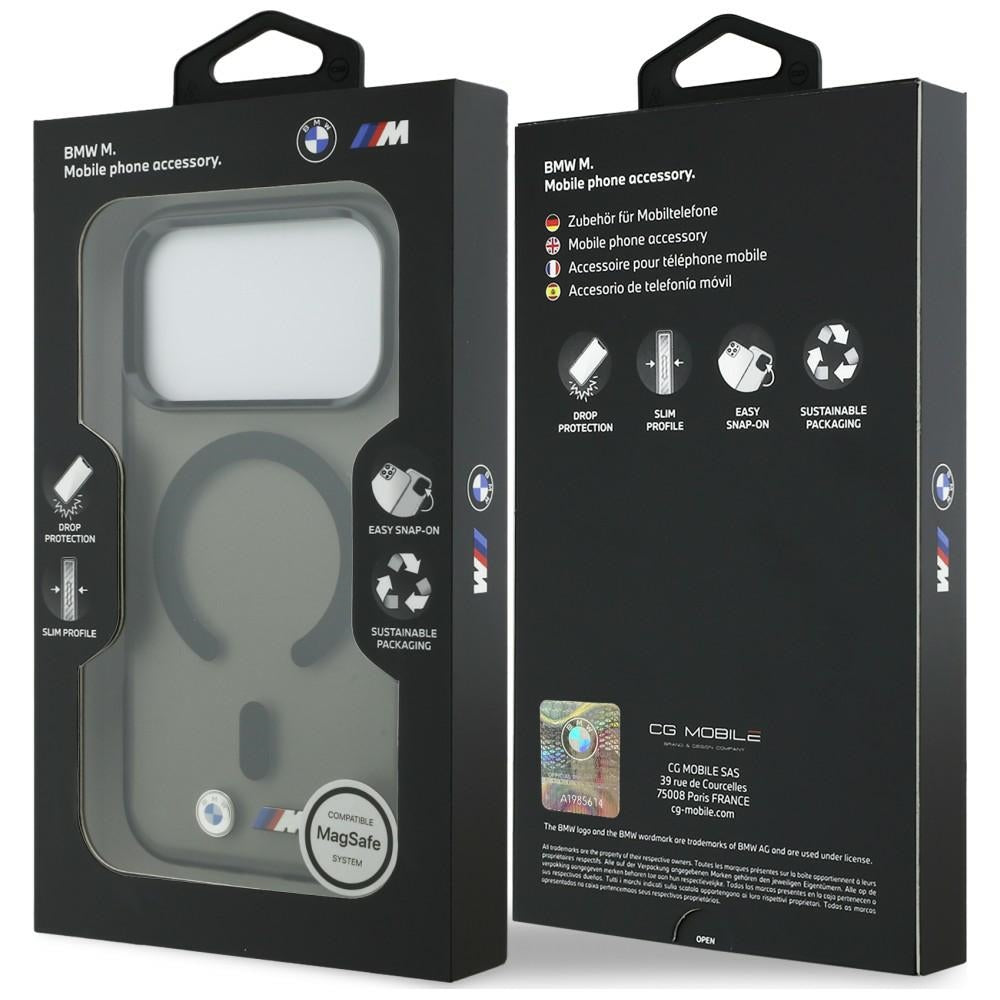 BMW M IML Frosted Metal Logo & Trims MagSafe Case for iPhone 18 Pro Max / 17 Pro Max - Black_7