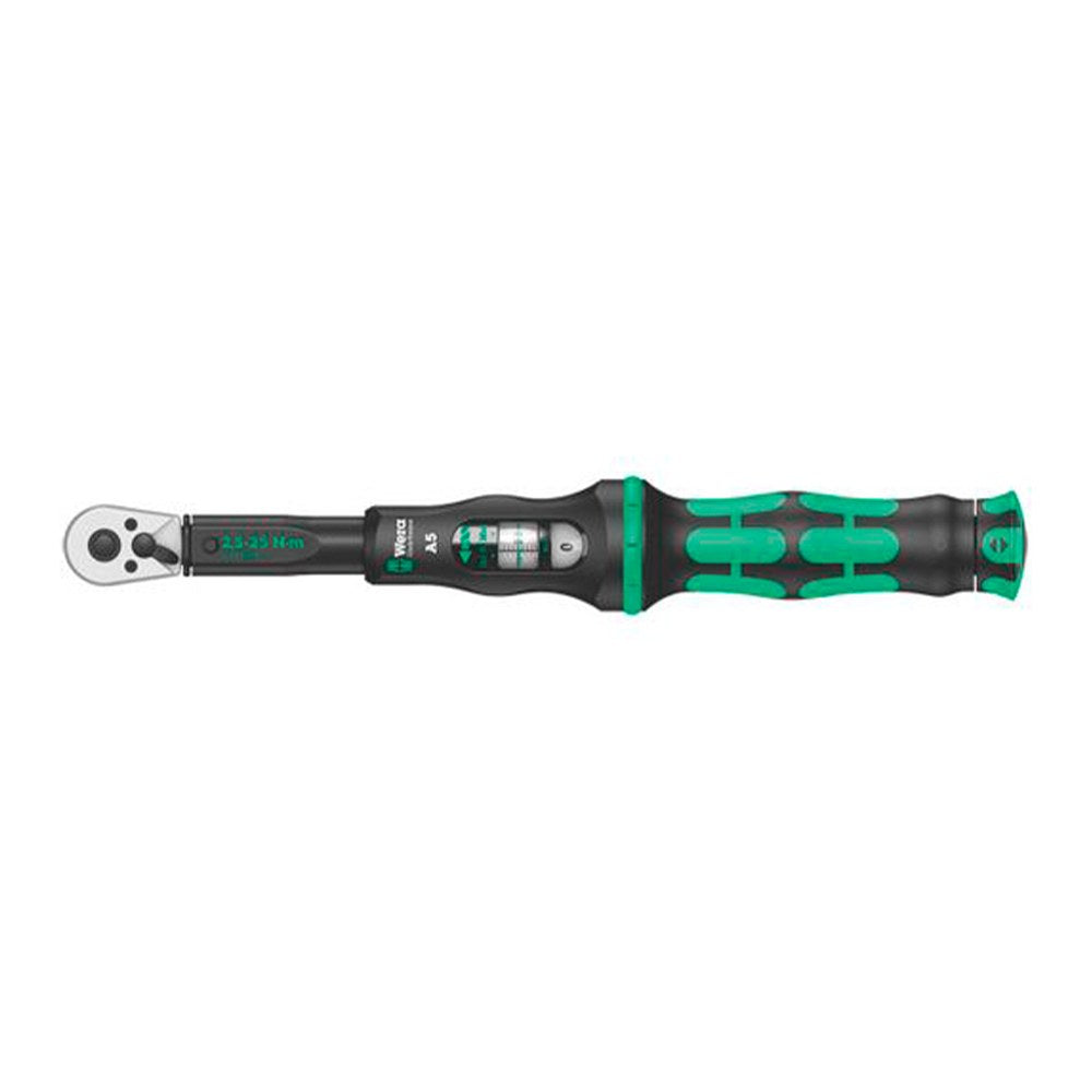 Chave de torque WERA Click-Torque A5 / 2,5 - 25 Nm / Verde_0