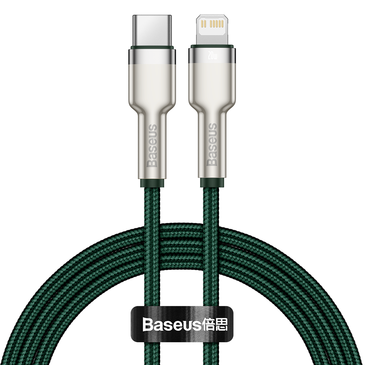 USB-C cable for Lightning Baseus Cafule, PD, 20W, 1m (green)_0