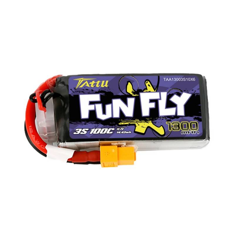 Battery Tattu Funfly 1300mAh 11,1V 100C 3S1P_0