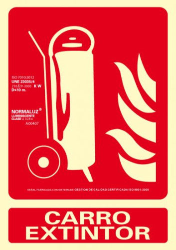 SEÃAL "CARRO EXTINTOR" 210X300 PVC ROJO ARCHIVO 2000 6171-02H RJ_0