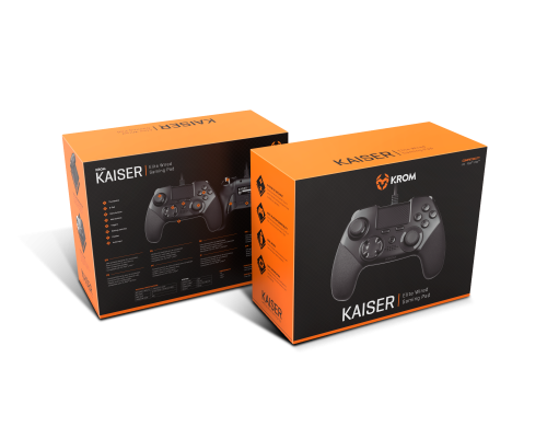 Gamepad KROM / Preto / USB Analógico/Digital PC, PS4, PS3_7