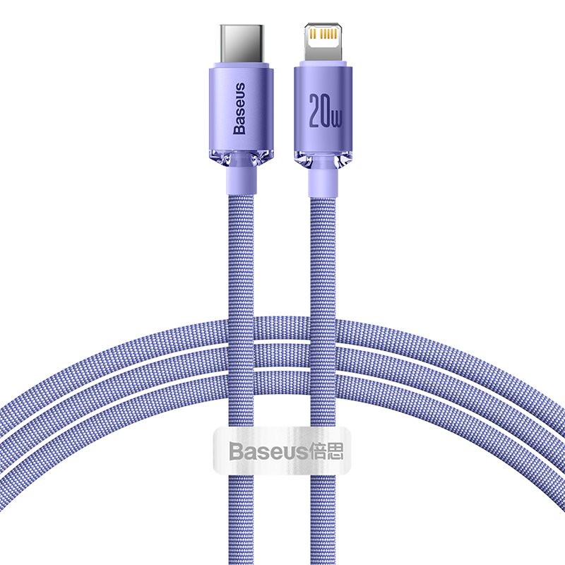 Baseus CAJY000205 Lightning - USB-C PD cable 20W 480Mb/s 1.2m - purple_3